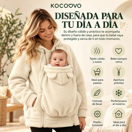 Chaqueta polar premamá 2 en 1