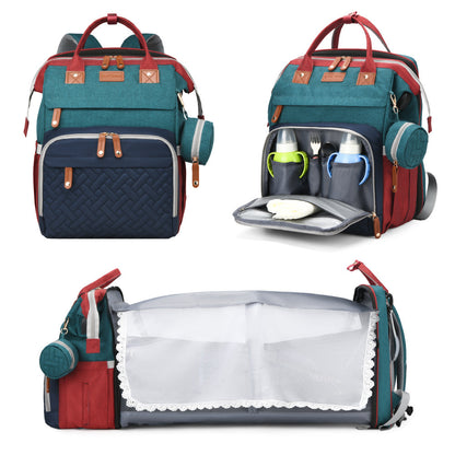 Mochila maternal con cuna plegable · foto 4