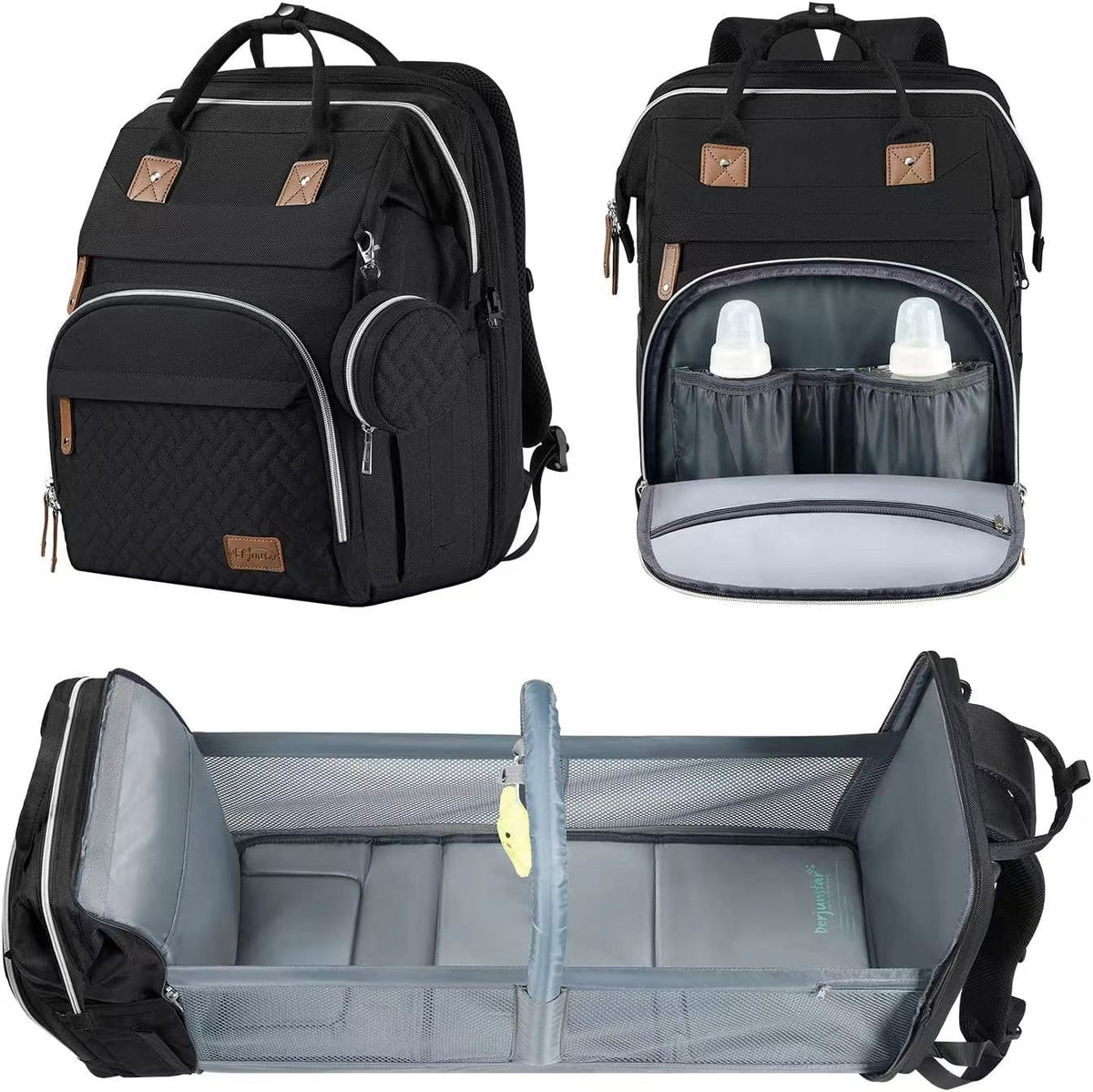 Mochila maternal con cuna plegable · foto 3