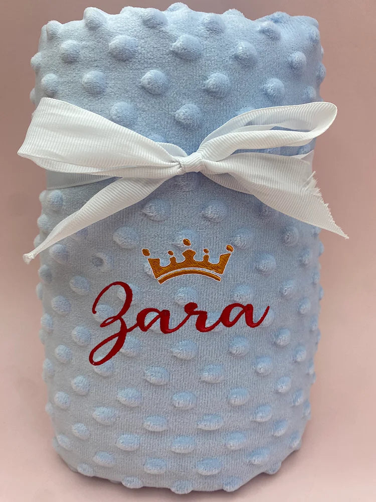 Manta de bebé personalizable con nombre