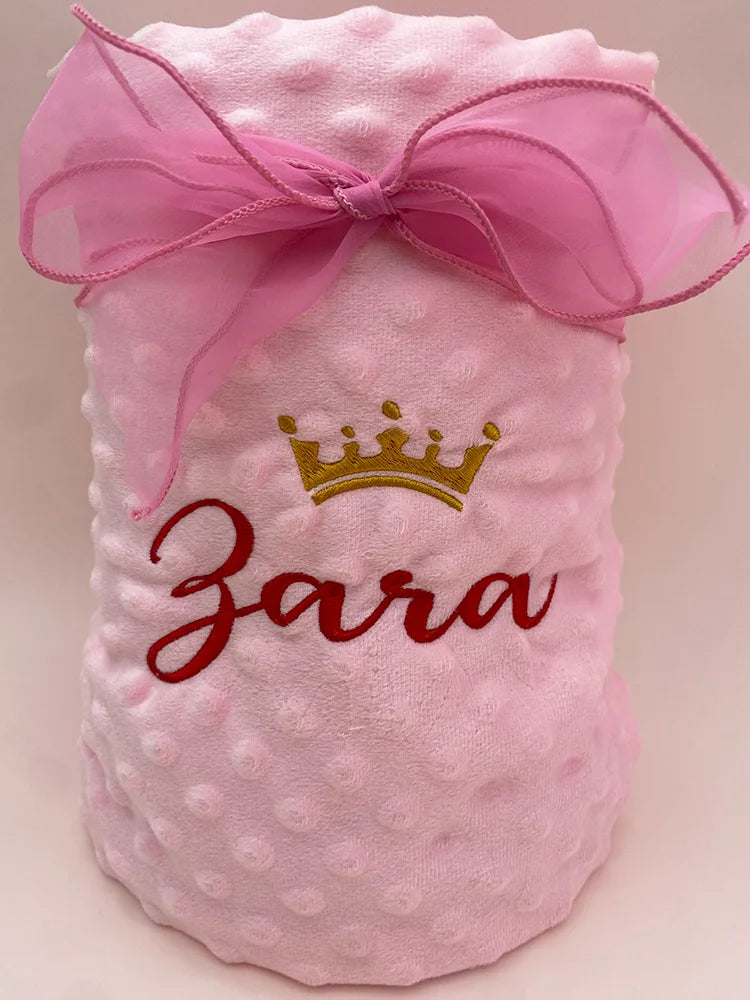 Manta de bebé personalizable con nombre