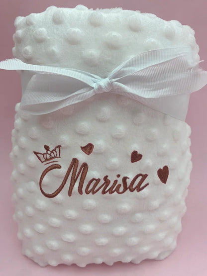 Manta de bebé personalizable con nombre