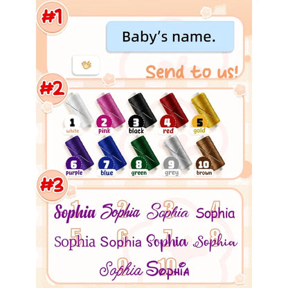 Manta de bebé personalizable con nombre