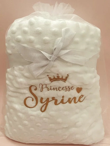 Manta de bebé personalizable con nombre