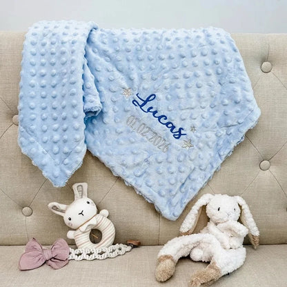 Manta de bebé personalizable con nombre