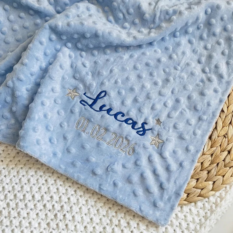 Manta de bebé personalizable con nombre