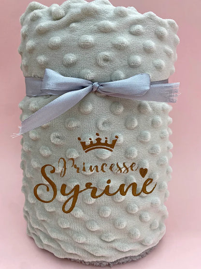 Manta de bebé personalizable con nombre