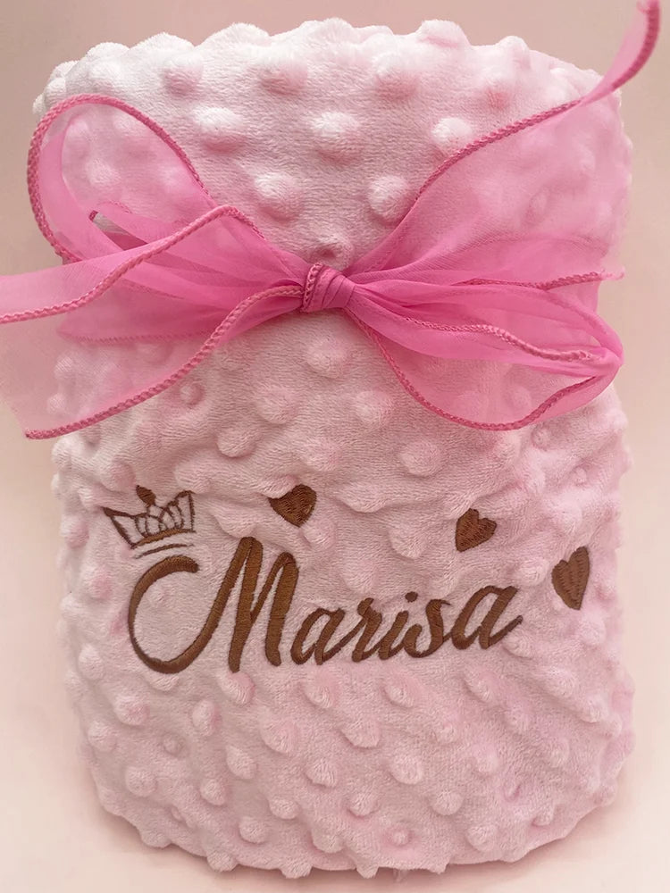 Manta de bebé personalizable con nombre