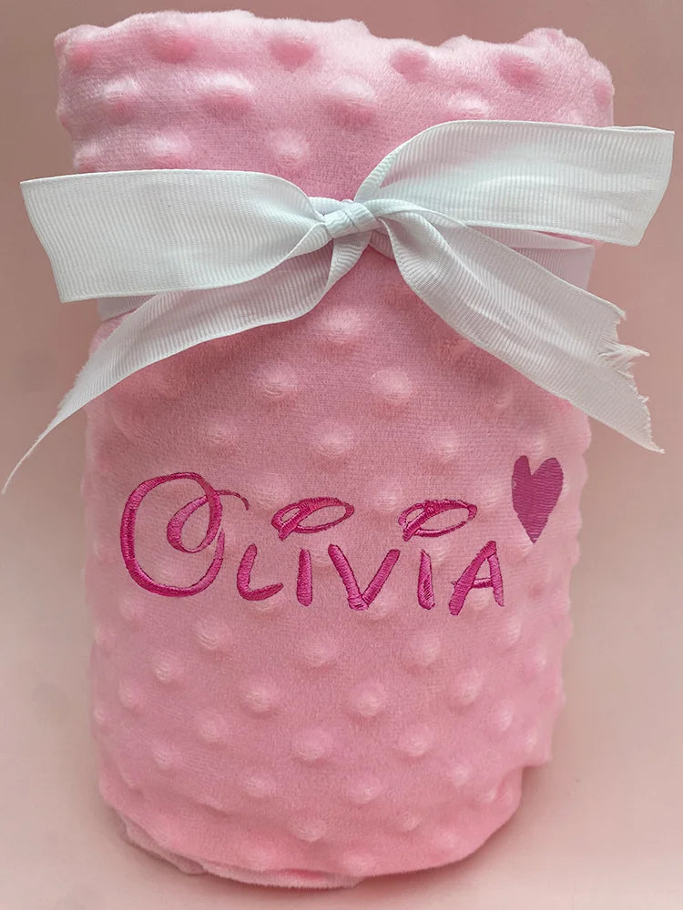 Manta de bebé personalizable con nombre