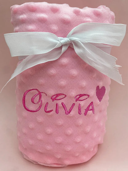 Manta de bebé personalizable con nombre