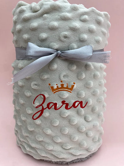 Manta de bebé personalizable con nombre